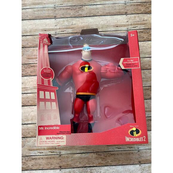 Disney Other - Disney Pixar Mr. Incredible Light-Up Talking Action Figure - Incredibles 2